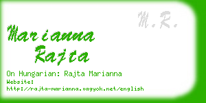 marianna rajta business card